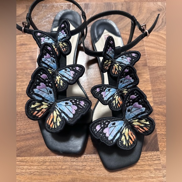 Sophia Webster Shoes - SOPHIA WEBSTER Riva Flat Butterfly Embroidered Sandals 🦋